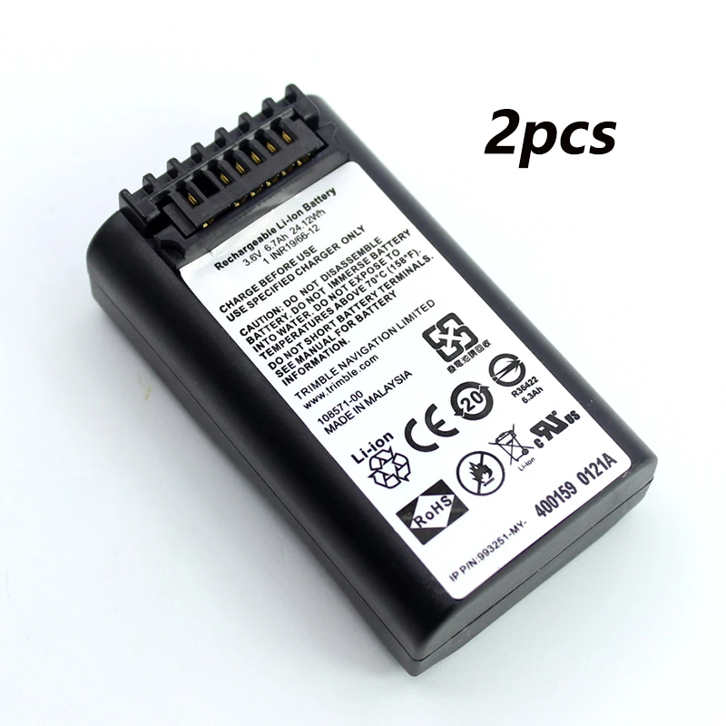 Batteria 2 Pezzi Per Trimble M3 Dr 2 Dr3 Dr5 Nikon 2M