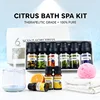 White Simple 6pcs/Set Sweet Orange Eucalyptus Lavender Essential Oil Ladies Spa Body Massage Aromatherapy Essential Oils Sets