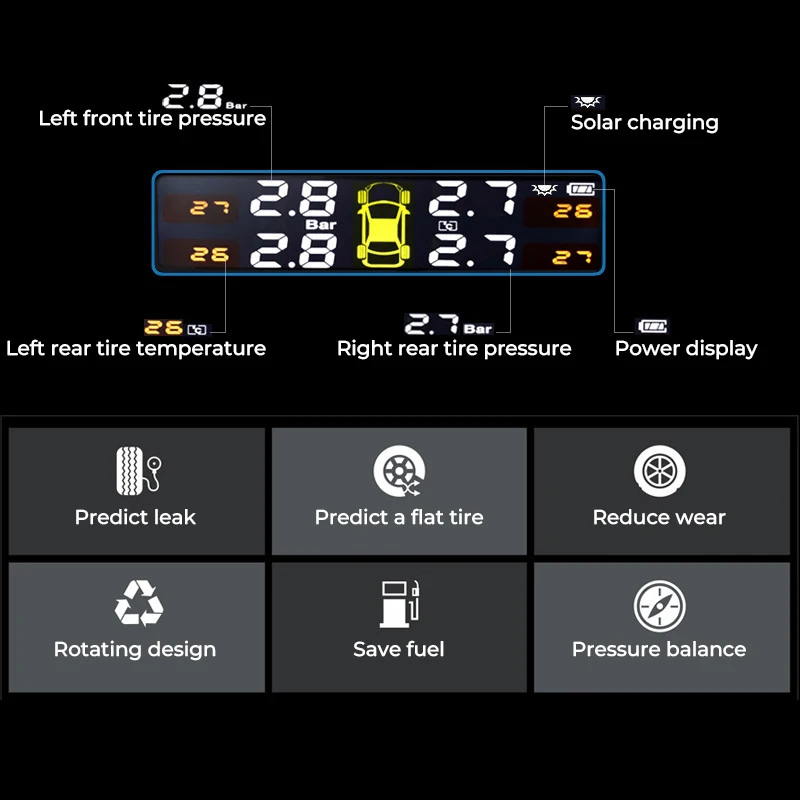 ¾籤  Ʈ ڵ TPMS Ÿ̾ з ͸ ý, TMPS LCD ÷, USB, ڵ  ˶, Ÿ̾ з 