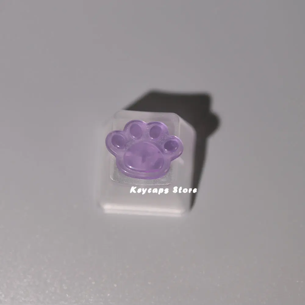 Pink Lovely DIY Mechanical Keyboard with Backlit Crystal Pentagram Bow Keycaps