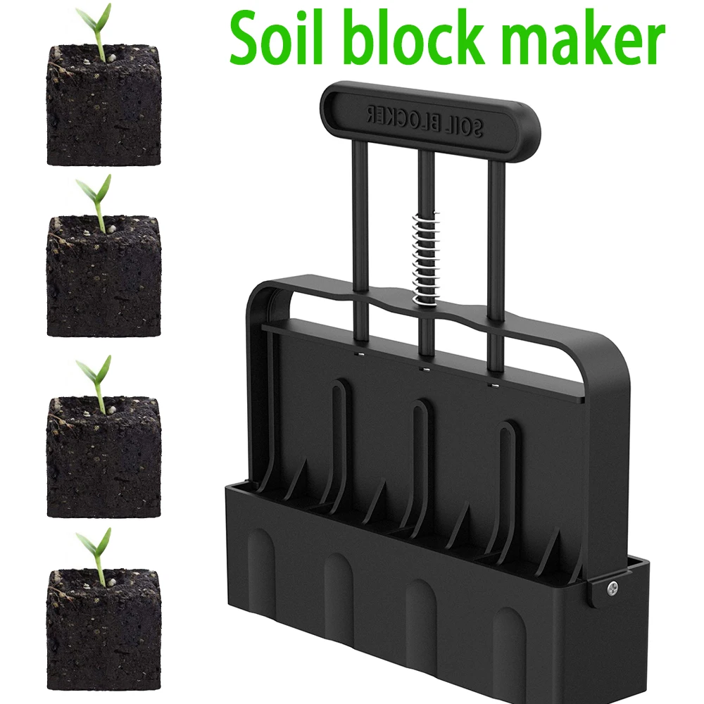 Handheld Seedling Soil Blocker 2Inch Soil Block Maker for Garden Prep