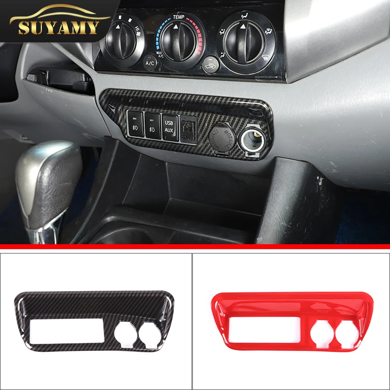 

1 шт. Автомобильный Центральный контроллер прикуривателя, отделка, рамка, наклейки для Toyota Tacoma 2011-2015, автомобильные аксессуары, интерьер