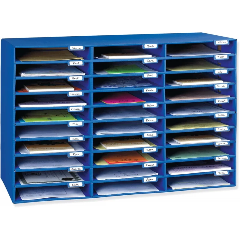 Classroom Keepers 30-Slot Mailbox, Blue (001318)