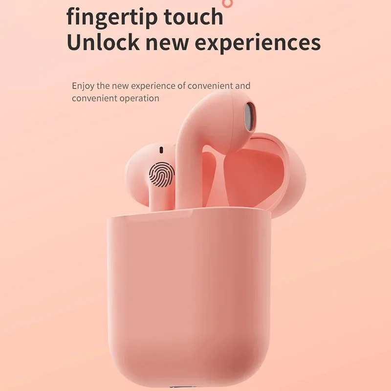 Bluetooth Earphones New i12 TWS Wireless Bluetooth Headset with Mic In-Ear Stereo Earbuds Fone Bluetooth Earphones Sports Gaming Headphones