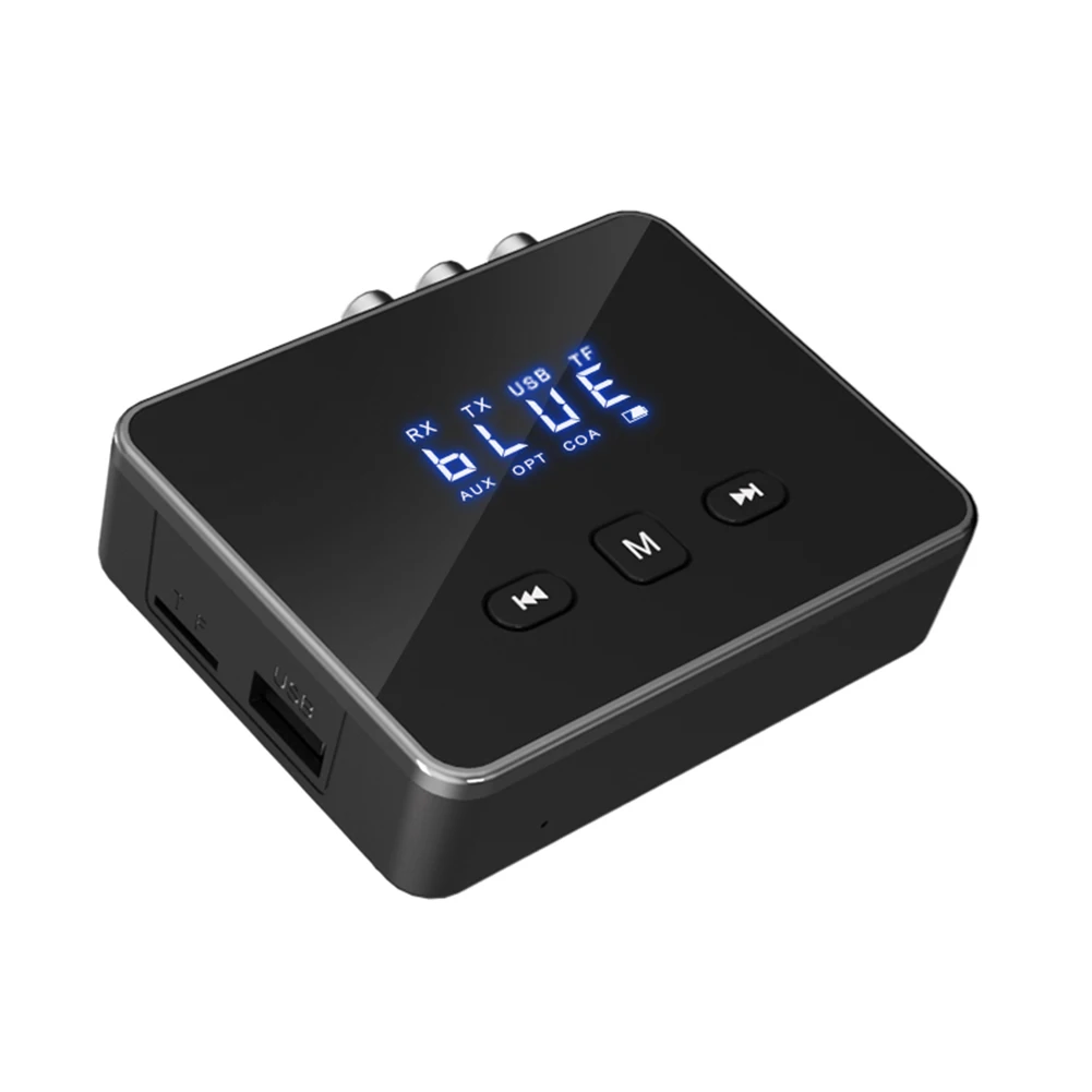 BT 5.4 Receiver Transmitter with RCA 3.5mm AUX & Display BT Audio Adapter Wireless Adapter for TV/Car/PC/Home Stereo/Speakers