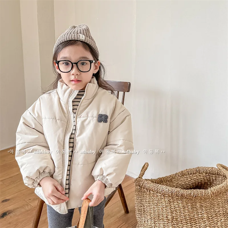 Description Picture 2 of item2025 Winter New Baby Plus Velvet Thick Long Sleeve Coat Fashion Infant Warm Padded Jacket Casual Toddler Girls Boys Down Jackets