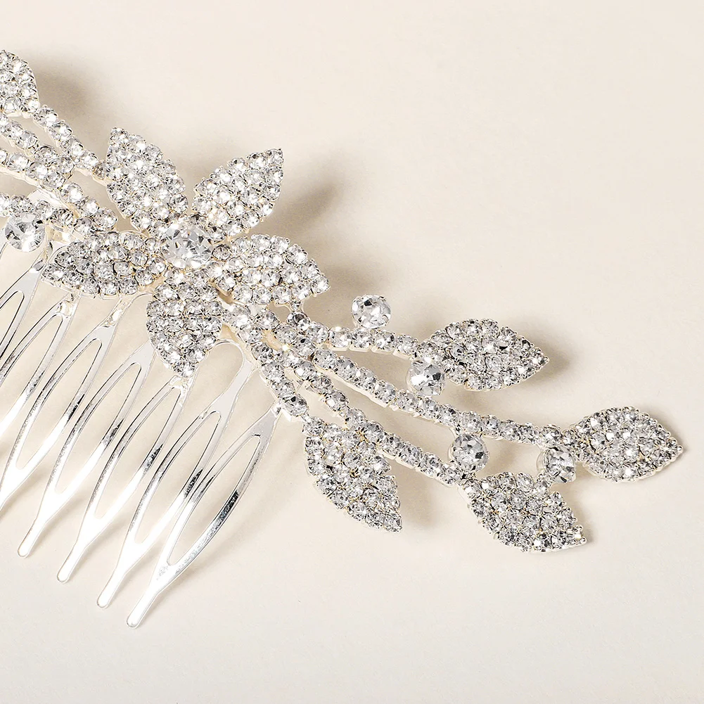 S3193d01c926f488d802f5ca87dd33b341 Bridal Wedding Hair Accessories Crystal gold Silver Color Hair Combs for Women Bride Headpiece Party Jewelry Bridesmaid Gift Mallzona
