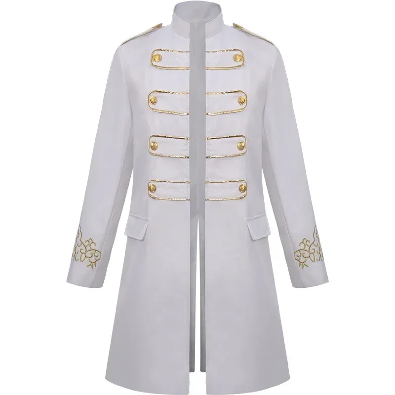 New European And American Phnom Penh Coat Fashion Steam Retro Embroidered Men's Stand-up Collar Clothing - Image 3