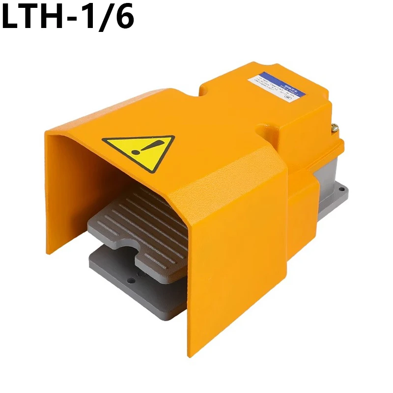 

LTH-1/6 Foot Switch Aluminum Shell Machine Tool Parts Silver Point Electrical Power Industrial Reset pedal switch