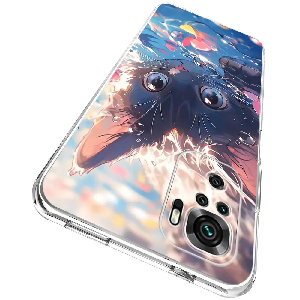 Cartoon Lovely Cat Art Fashion Phone Case Cover