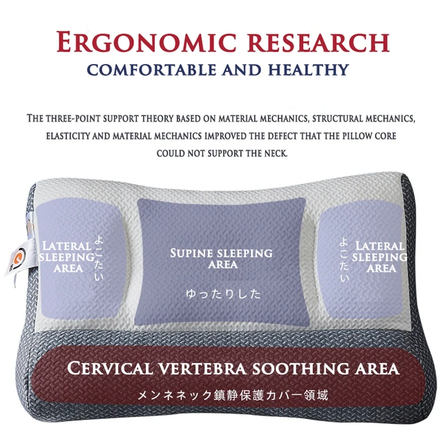 Anti-traction pillow Ergonomic Cervical Neck Shoulder Support