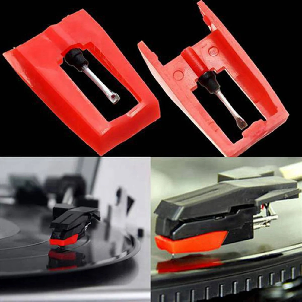 3PCS Gramophone Record Magnetic Cartridge Stylus with LP Vinyl Needle Accessories for Phonograph Turntable