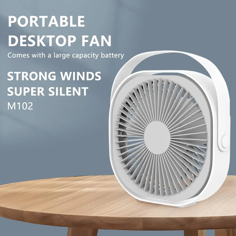 JUMPEAK 모듈러 무선 스플라이싱 PC 케이스, ARGB 무한 거울 조명 효과, 수냉식 360mm 쿨러 선풍기와 함께하는 냉각 시스템 11 USB 무료 회전 휴대용 소형 선풍기, M102 휴대용 데스크탑 선풍기, 홈 오피스 학습 데스크탑, 화이트 핑크