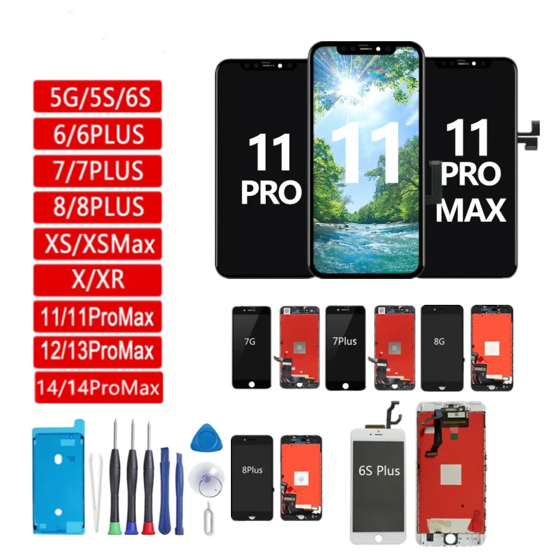 A +++ Display Di Qualità Per Iphone 8 Plus Lcd Touch Screen Digitizer Assembly Per Iphone 7 Lcd Per Iphone 6 7 8 Plus Lcd