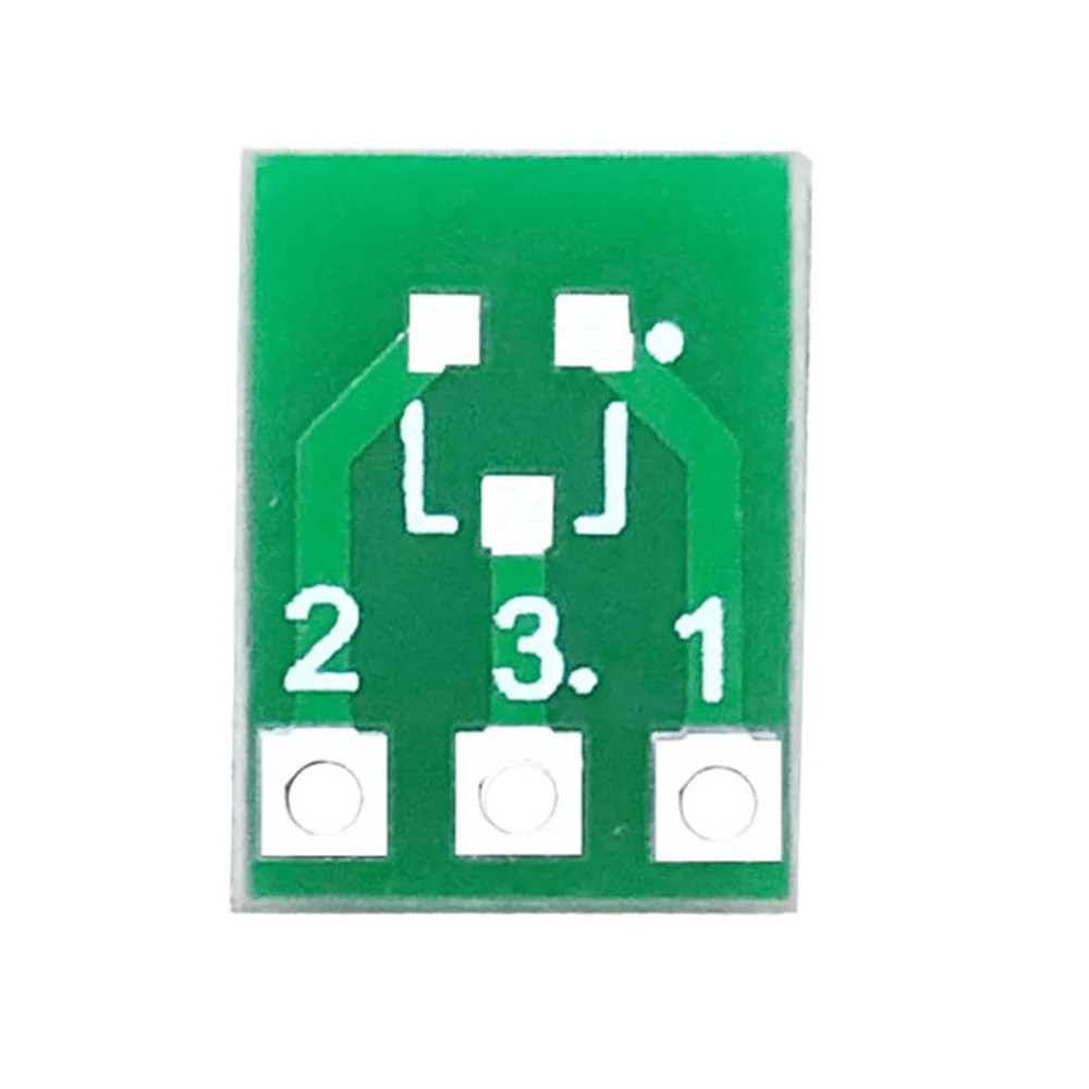 20Pcs SOT23 SOT23-3 Turn SIP3 Double-Side SMD Turn DIP SIP3 Adapter Converter Plate SOT SIP IC Socket PCB Board DIY Kit