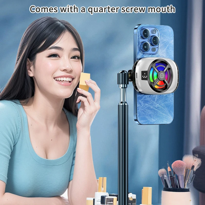 게임/라이브 스트리밍을 위한 반도체 기술 모바일 냉각 팬; iPhone 및 안드로이드에 보편적으로 적합