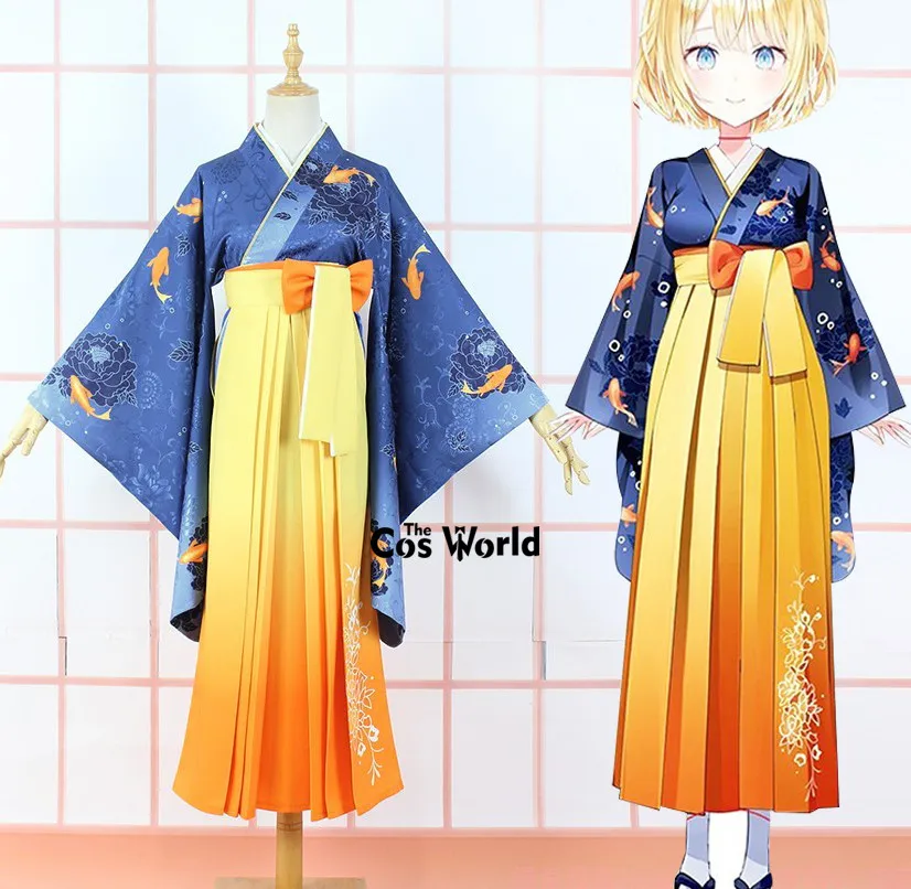 VTuber Hololive EN Watson Amelia Kimono Outfits Anime Cosplay Costumes anpassen 2