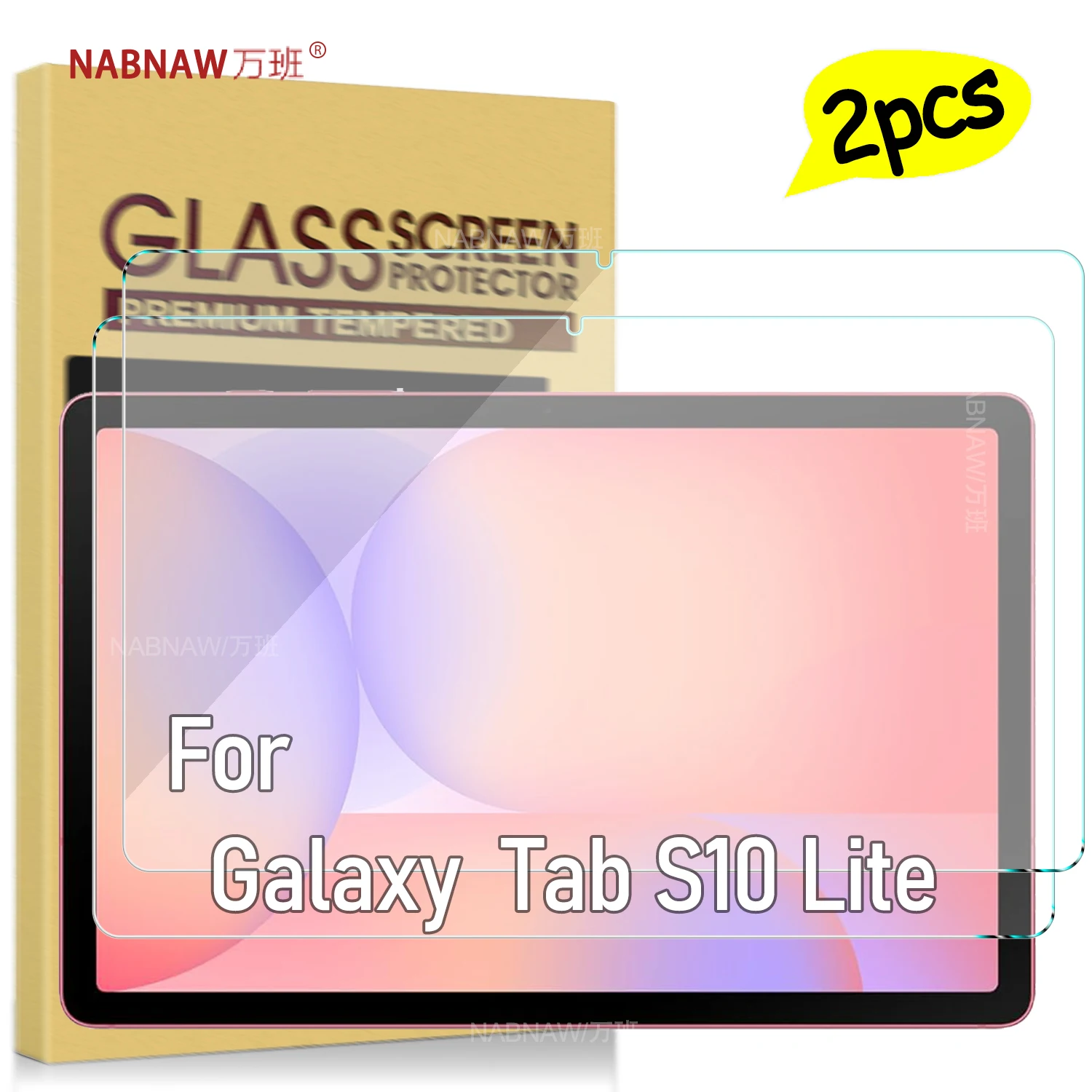 Protector de pantalla de película de vidrio templado Full HD para Samsung Galaxy Tab S10 lite 10,9 5G SM-X400 X406B cubierta protectora 2 piezas