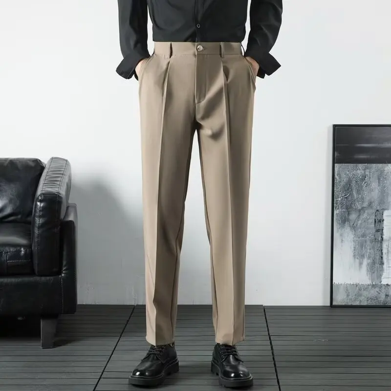 Pantalón Hombre Verano Pantalones Elásticos Para Hombre Tallas Grandes  Verano 2024 Cómodos Y Suaves Con Bolsillos Color Liso Pantalones Moto 