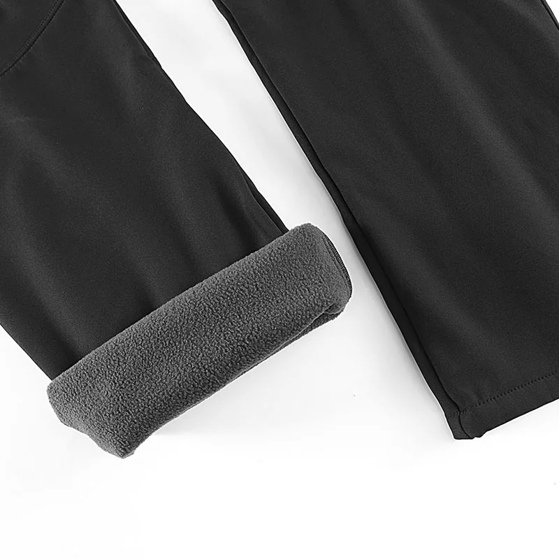 Hiking Pants Fleece Pants Winter Fleece Women Pants Hiking Climbing Camping Waterproof Work Pants Outdoor Sports Mountaineering Skiing Warm Trousers