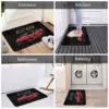 Red Chevy Corvette C8 Mid Engine Anti-slip Doormat Floor Mat Absorbent Mat Carpet Rug for Kitchen Entrance Home Footpad Mats 5
