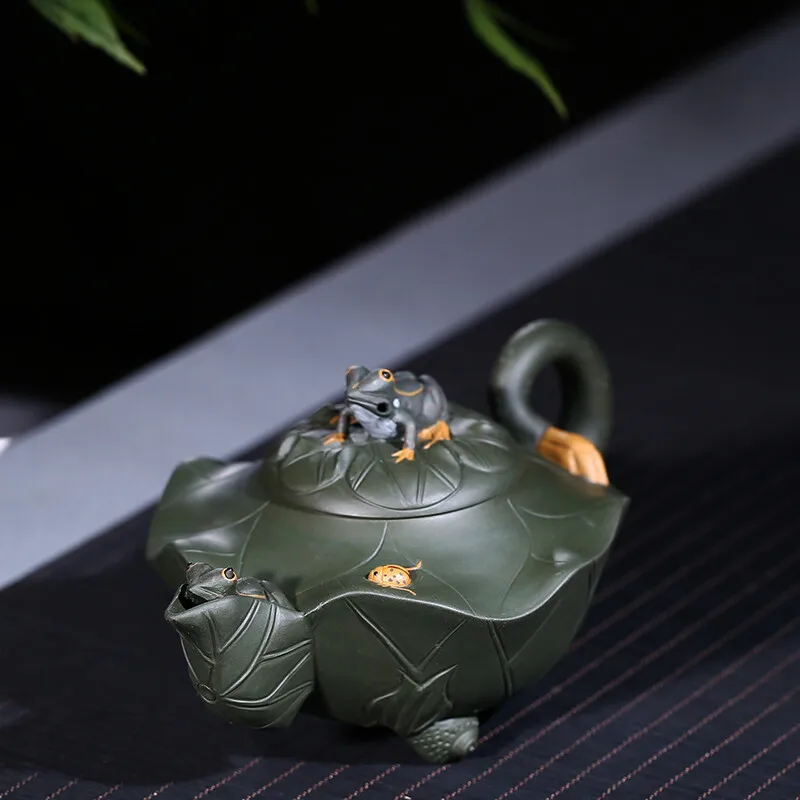 

Yin Fragrant Tea Yixing Purple Clay Pot Famous Jiang Meizhen Pure Handmade Household Teapot Raw Ore Republic of China Green Mud