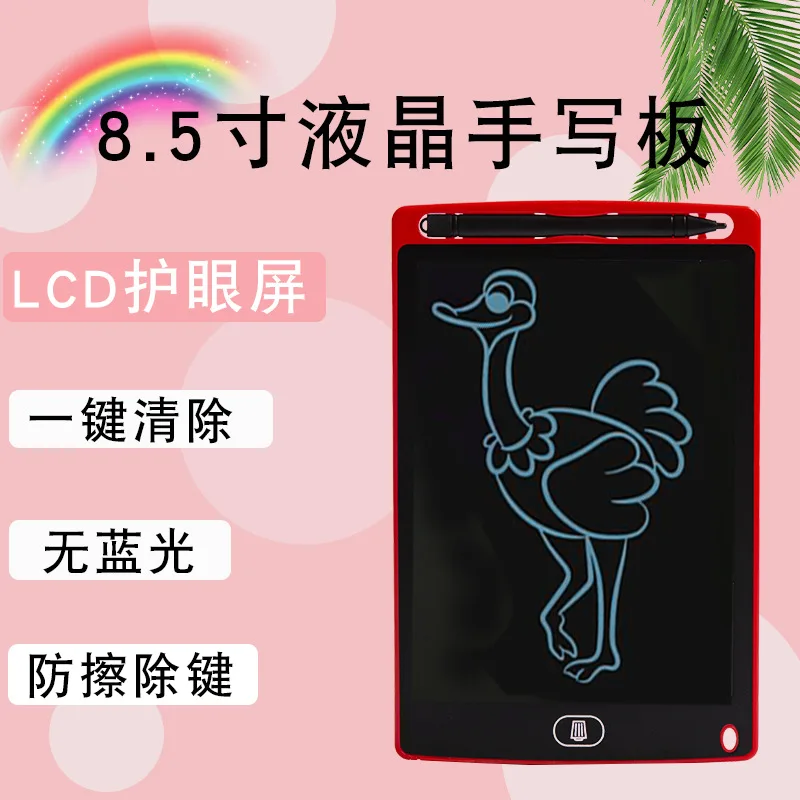 6.5/8.5 인치 LCD 그리기 태블릿 어린이 낙서 회화 도구 전자 쓰기 보드 소년 키즈 교육 완구 선물