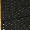 HOMCOM 4 Panel Room Divider Freestanding Folding Privacy Screen Black 4