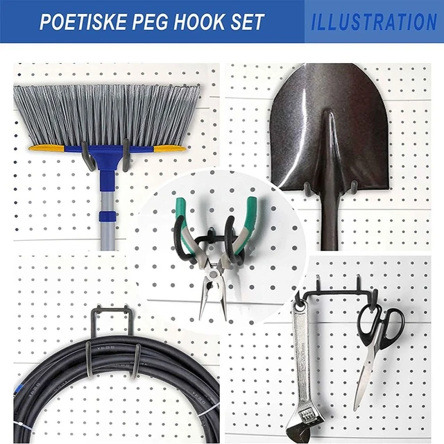 Pegboard Power Tool Hooks Holder Pegboard Drill Holder Hanger Rack Heavy  Duty Hooks Tool Multi-Function Wall Storage Organizer - AliExpress