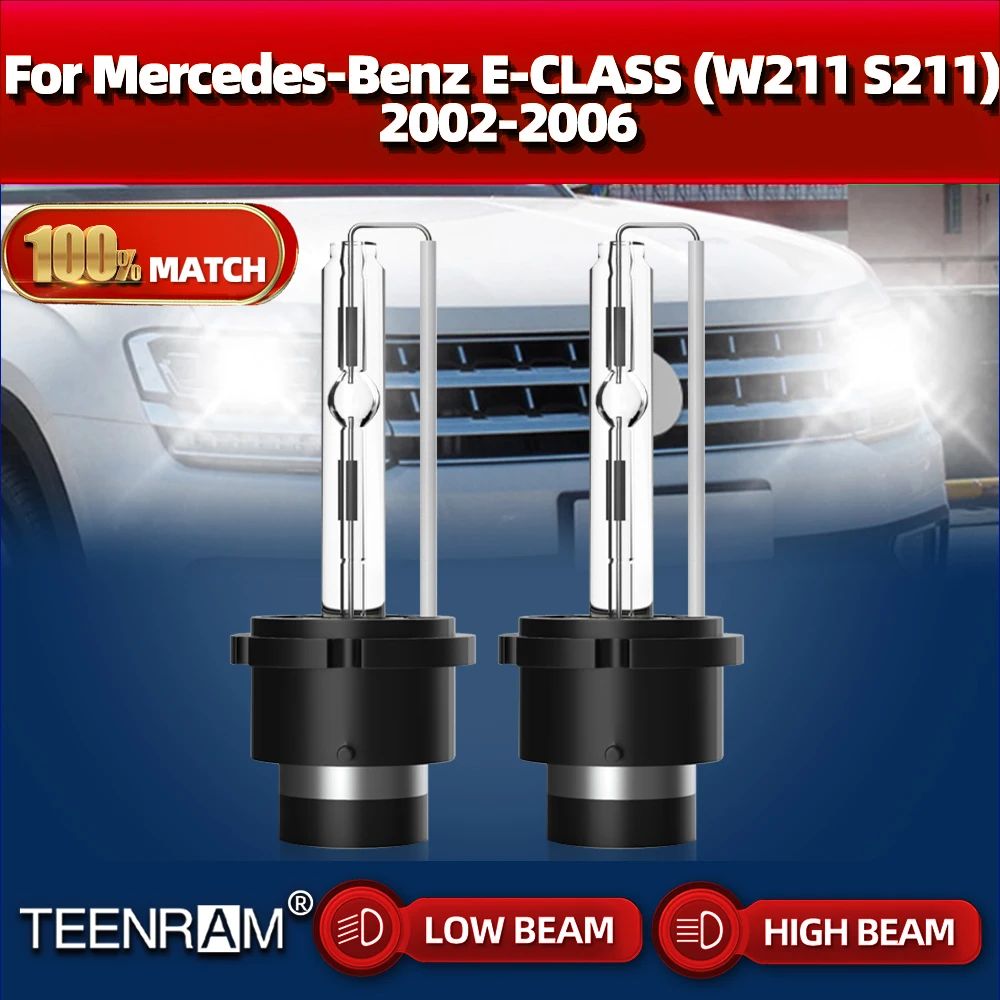 

35W HID Xenon Headlight Bulbs 12V 6000K White Xenon Lamp For Mercedes-Benz E-CLASS (W211 S211) 2002 2003 2004 2005 2006