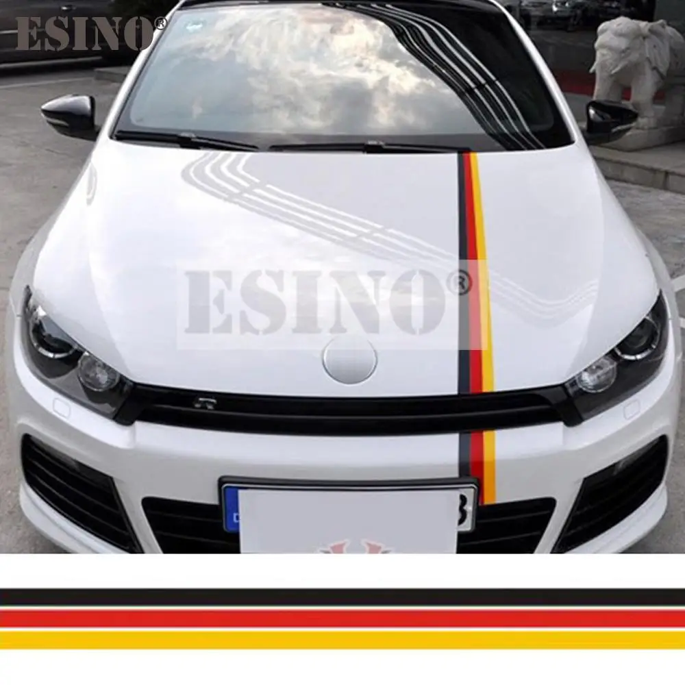 Car Styling Germany Flag Stripe Car Sticker Decalcomania In Vinile Per Tutto Il Corpo Per Vw Golf Polo Scissor Audi A1 A3 Bmw 118 116 130 140
