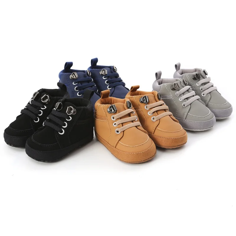 

Spring Autumn Baby Boy Shoes Anti-Slip Casual Walking Shoes Patchwork Design Sneakers Soft Soled First Walkers