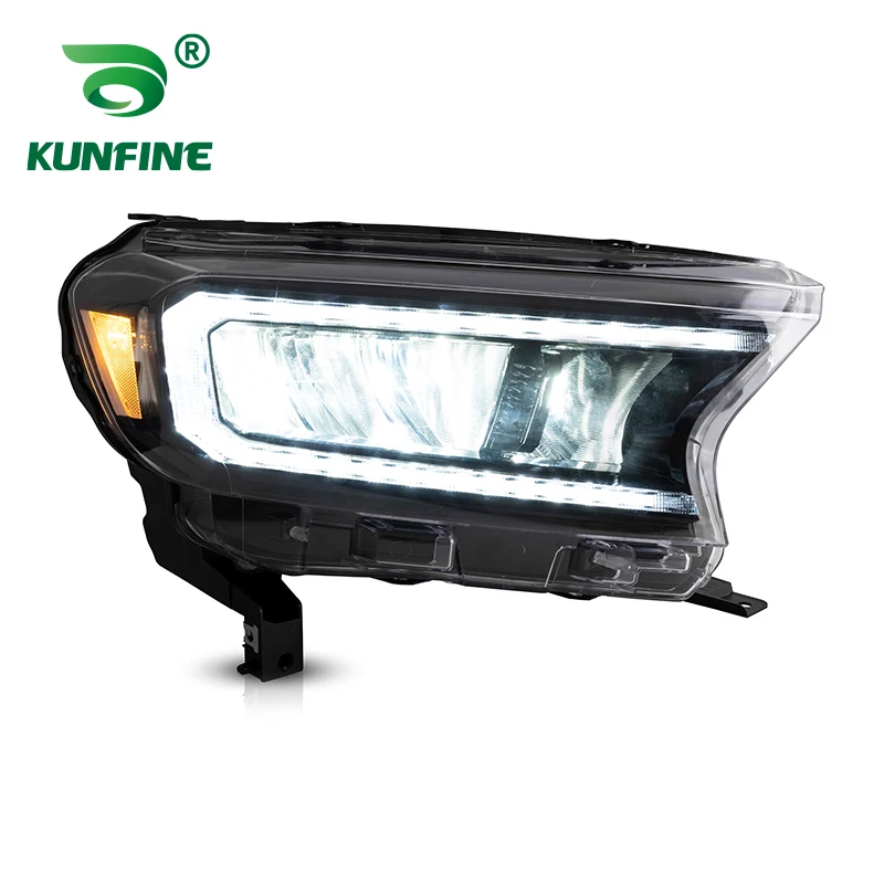 Kunfine Car Styling Car Headlight Assembly Per Ford Ranger 2015-Up Led Head Lamp Car Tuning Light Parts Plug And Play