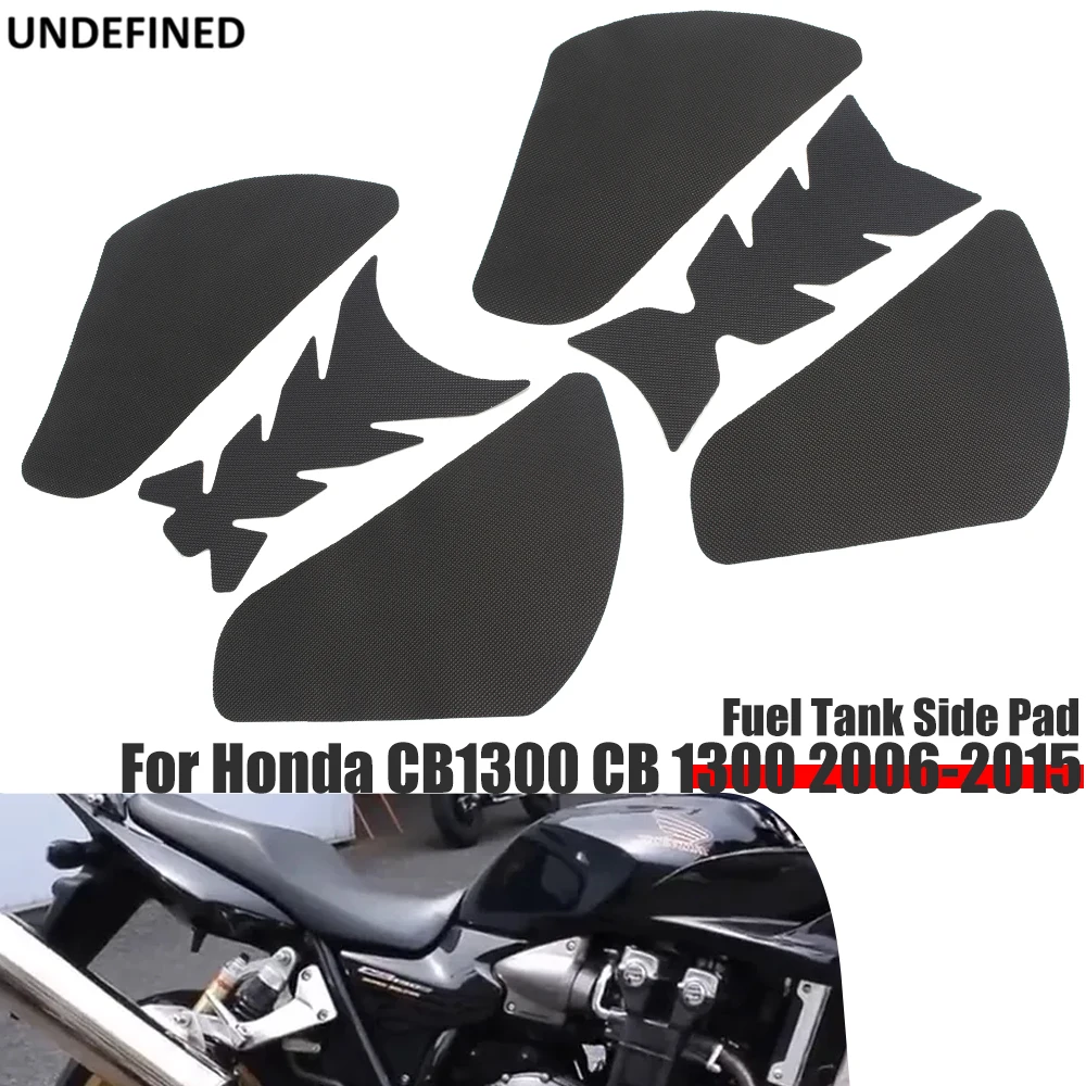 For Honda CB1300 2006 2007-2015 Motorcycle Gas Fuel Tank Traction Pad Decal Rubber Side Knee Grip Protector Sticker Decals Moto