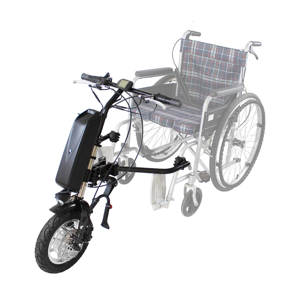 Wholesale Easy Connection electric attachment handcycle with hub motor wheel medical electric wheelchair attachment handbike handicapped handcycle motorized wheelchair kits