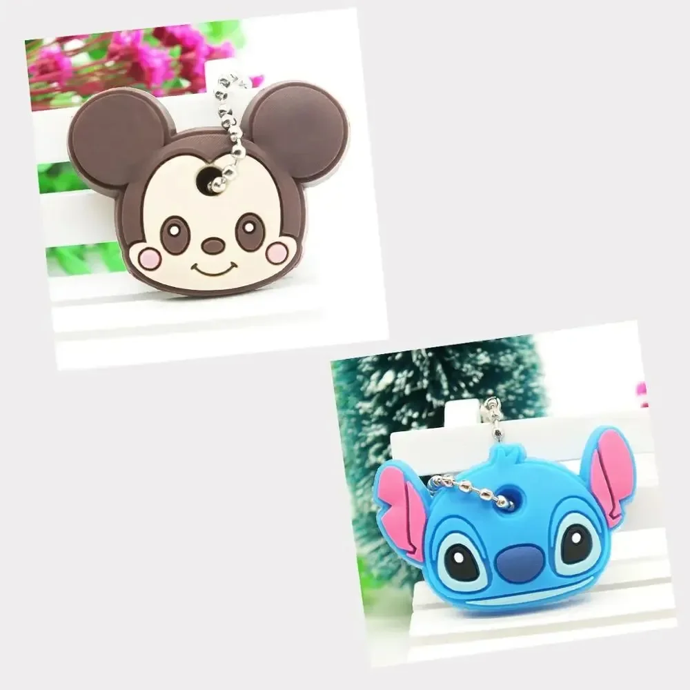 Keychain case cover 2PCS cartoon creative Minnie PVC soft for keys