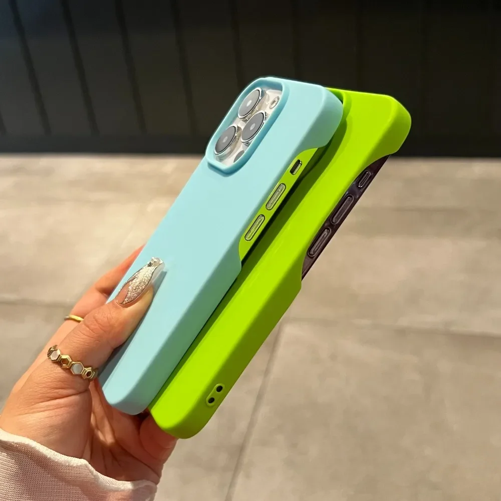 Sleek Matte Candy Solid Color Fluorescent Soft TPU Phone Case