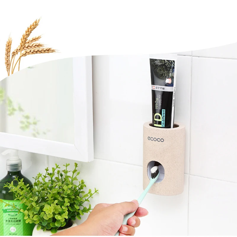 Automatic Toothpaste Dispenser Toothpaste Squeezer Wall-mounted Dustproof Storage Rack Household Bathroom Accessories toothpaste squeezer,toothpaste dispenser
