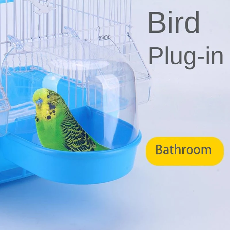 Vasca Da Bagno Per Uccelli Pet Bird Parrot Vasca Da Bagno Trasparente Vasca Da Bagno Box Doccia Gabbia Appesa Per Canary Budgerigar Cockatiel Lovebird