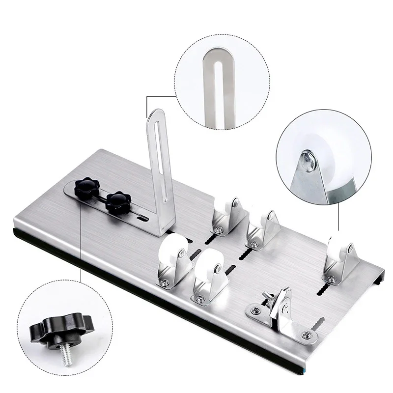 DIY Glass Bottle Cutter Tool Square Round Wine Beer Glass Sculptures Cutter Machine for Beer Glass Cutting Bottles Holder 4