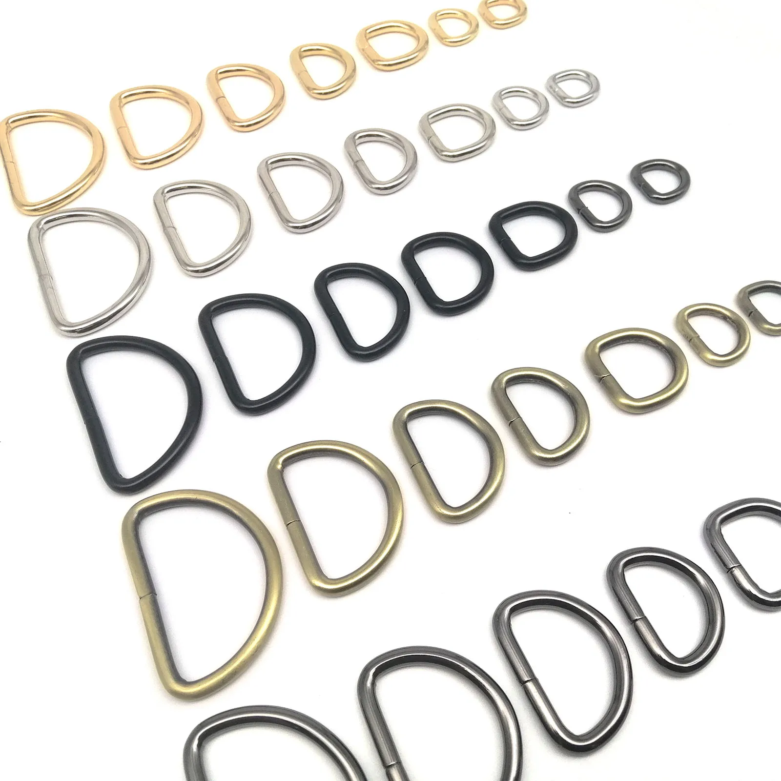 Metal D ring buckle leather hand bag backpack purse strap belt dog collar chain semi O Dee DIY 5pcs metal d ring buckle metal bag buckle metal buckle d ring buckle leather buckle metal ring buckle metal o ring buckles belt buckle