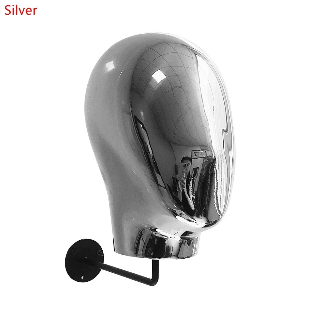 Description Picture 4 of itemHat Rack Wall Mounted Mannequin Head Decorative Metal Vintage Style Holder Hat Holder Rack Storage Wigs Show Display Stand