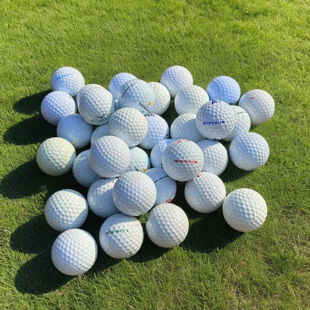 

Used golf balls, double layered golf balls, defective golf balls, durable practice balls, golf competition balls, old golf balls