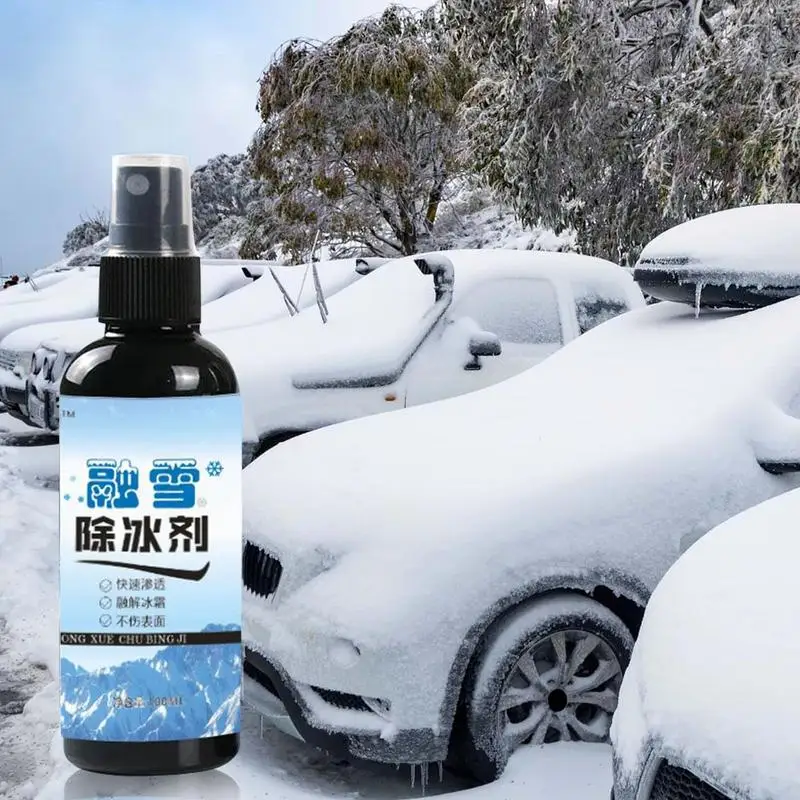 Windshield Spray De-Icer 100ml Powerful Snow And Frost Remover Car  Accessories For Instantly Melting Ice On Glass Exhaust Pipe - AliExpress