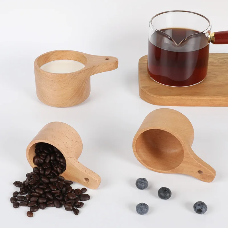 50 Teile/los 4 Größe Backlöffel Buche Kleine Tasse Kaffeebohne Messlöffel – Detail 6