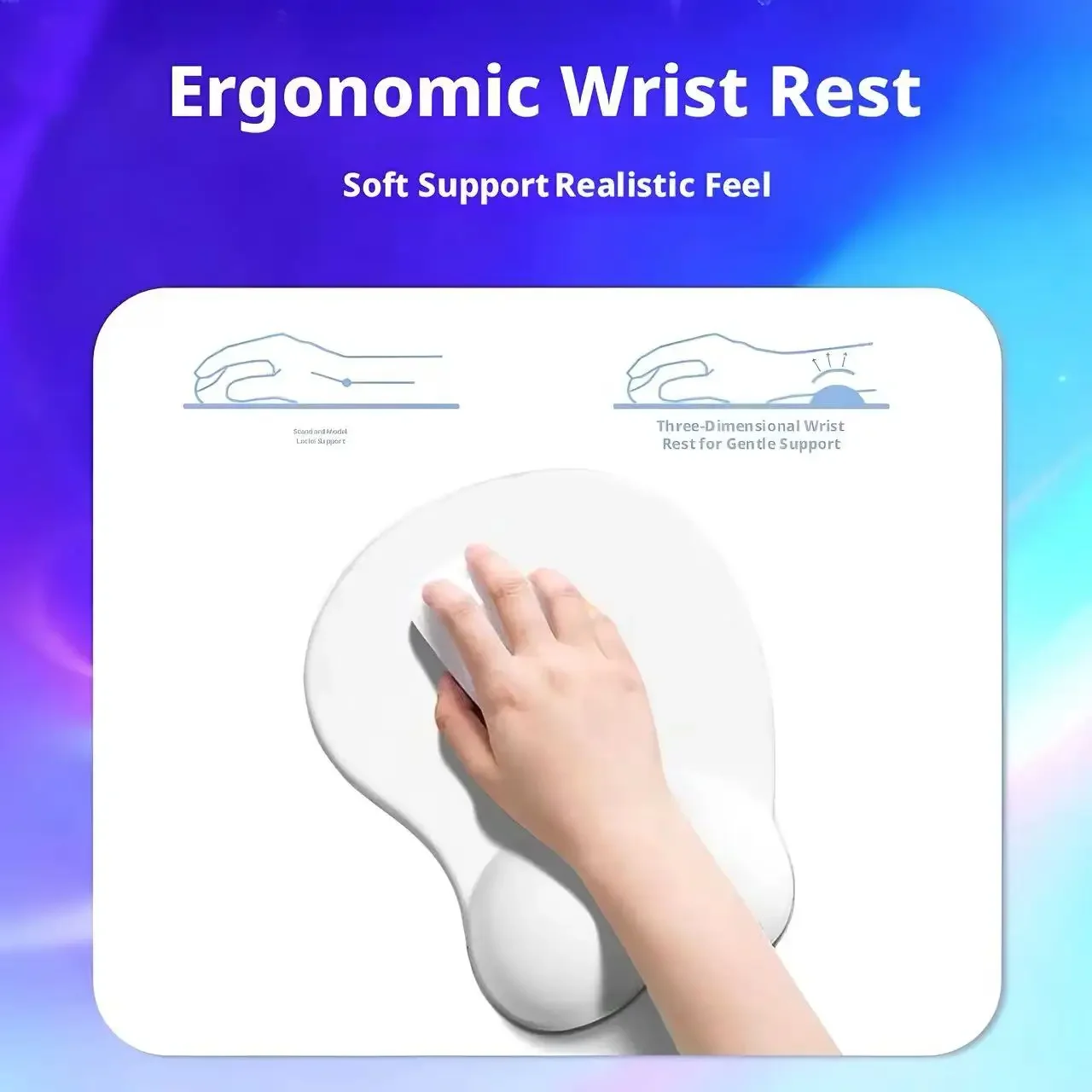 3D Anime Cartoon Mouse Pad with Soft Wrist Rest and Anti-Slip Design for Comfort and Gaming
