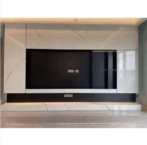 Fashion Living Room Furniture Wooden Wall Simple Design Tv Cabinet Modern Tv Cabinet Long
