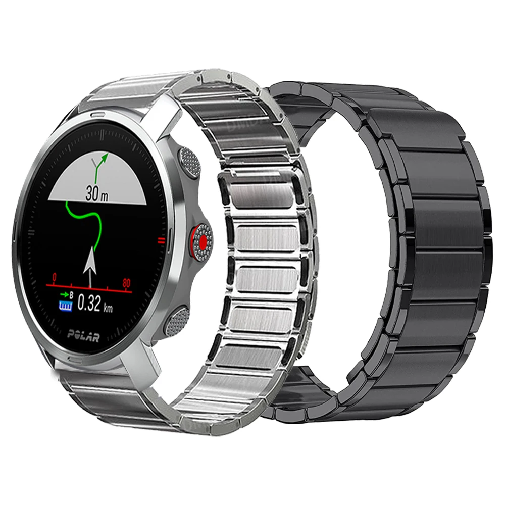 

Ремешок для часов POLAR IGNITE 2 VANTAGE M2 M/ UNITE/ GRIT X, металлический браслет из нержавеющей стали с магнитной петлей, 20 мм 22 мм
