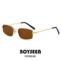 Lunettes de soleil vintage en métal style américain, monture étroite, compatibles avec des verres correcteurs, style Old Money 4