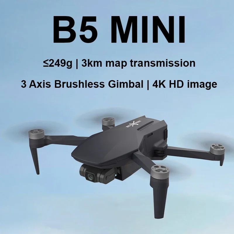 B5 Mini Drone 4K HD Camera 3-Axis Gimbal Brushless RC Quadcopter GPS 3KM 26 Mins Flight Remote Control Drones RC Helicopter 2